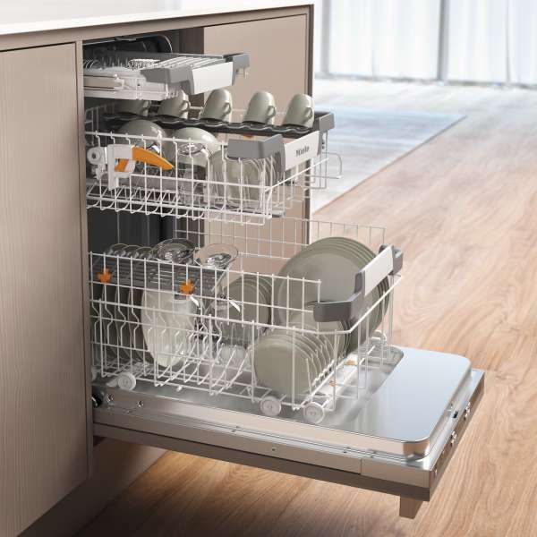 Miele G 5790 SCVi SL Vollintegrierter Geschirrspüler 45cm Edelstahl CleanSteel für optimale Trocknungsergebnisse dank AutoOpen-Trocknung.